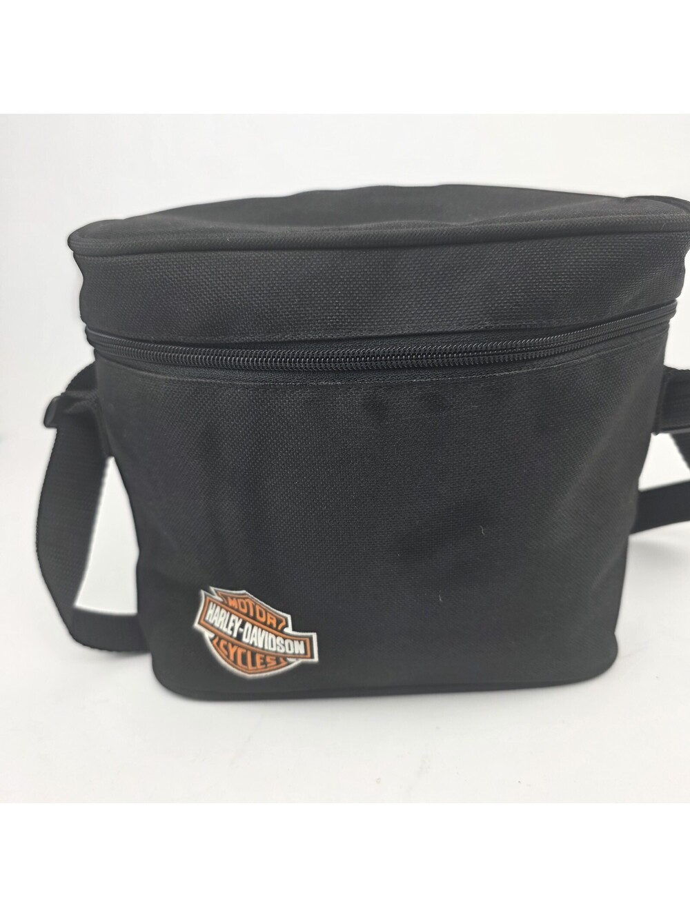 Harley-Davidson Canvas Over Shoulder or Waist Bag Zipper Vinyl Interior 9"Wx8"T